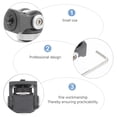 thumbnail image 2 of EeaseCA Mini Ball Head Hot Shoe Mount Adapter 360° Rotatable 1/4" Tripod Head Mount, 2 of 7
