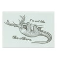 thumbnail image 1 of Sloth Cutting Board, Unusual Animal Words Im Not Like the Others Inspirational Vintage, Decorative Tempered Glass Cutting and Serving Board, Large Size, Grey Black White, by Ambesonne, 1 of 1