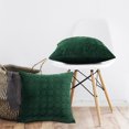 thumbnail image 2 of Haperlare 2 Pack Farmhouse Velvet Pillow Covers 18"x18" Square Throw Pillow Cover Decorative Pillows for Sofa Couch Bed Chair, Green, 2 of 6