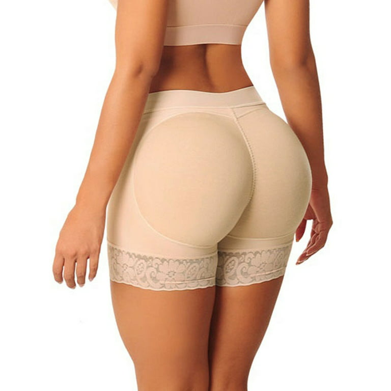 Women Seamless Butt Lifter Padded Lace Panties Fake Butt Hip