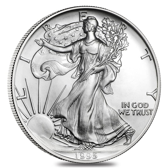 1995 1 oz Silver American Eagle $1 Coin BU