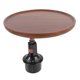 thumbnail image 1 of Portavasos Mesa Con Bandeja Para Comer, Bandeja Universal Estable Para Portavasos De Madera Para Automóvil, Rotación De 360 ​​​​​ Para La Mayoría De Los Portavasos, 1 of 7