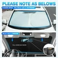 thumbnail image 4 of Canvcle Custom Fit Windshield Sunshade for Honda Accord 2013 2014 2015 2016 2017 Foldable Sun Visor Protector Blocks UV Rays Keep Your Car Cooler, 4 of 6