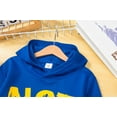 thumbnail image 5 of SGMVNU Boys Hoodies Printed Hooded Sweatshirts for Kids Letter Printed Fashion Long Sleeve Hoodie Sweatshirt for Fall Winter Blue Size 12-13 Years, 5 of 6