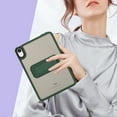 thumbnail image 6 of Case for iPad Air 13" 2024/2025, with Built-in Kickstand Shockproof Rugged Skin-Feel Cover Slim Lightweight Military Grade Drop Protection Cover for iPad Air 13" 2024/2025, Green, 6 of 7