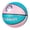 Blue,Pink, variant on Size 4 Soccer Balls, Laser Leather Soccer Ball for Sport Training & Match Play - Vibrant Soccer Balls Gift Set with Pump for Kids and Youth(Blue/Yellow)