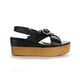thumbnail image 1 of Sandalia Plataforma media Mujer Flexi Piel 103101 Negro Flexi Piel, 1 of 4