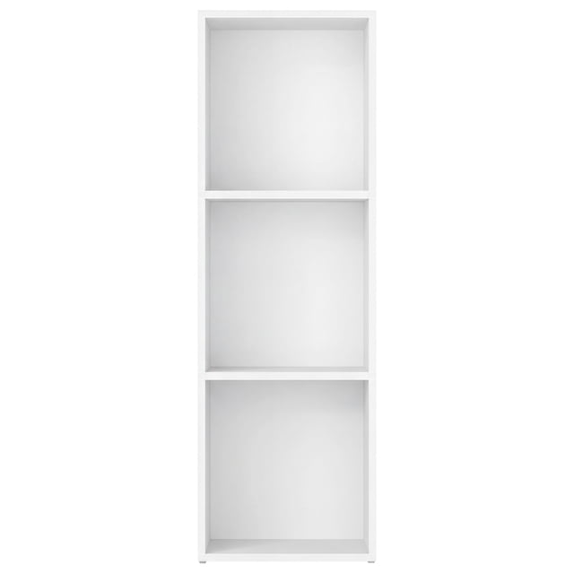 VASAGLE Librería, Estantería de 3 Niveles, Compartimentos Abiertos, 24 x 30 x 94,8 cm, para Sala de Estar, Estudio, Dormitorio, Blanco Nube LBC433W01