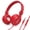 A-All Red, variant on WIGACH Kids Headphones for Boys Girls - Child Student Headset Wired Plug Toddler Earphones School Teen on Ear for Computer | Laptop | Plane Travel | Game, Red