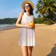 thumbnail image 3 of Fotbe Glitter Light Pearl Vestido de Verano sin Mangas para Mujer – Vestido Midi Línea A, Estilo Camiseta Floral, Vestido Playero Casual y Fluido, 3 of 7