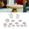 thumbnail image 4 of Miniatures Tea Cup Set, Dollhouse Tea Set Vivid Porcelain  For Dollhouse, 4 of 8