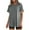 Gray, variant on TKLPEHG Dressy Tops for Women Fashion Round Neck Tshirts Summer Solid Color Short Sleeve T Shirts Lightweight Casual Loose Going Out Tops Blouse(Yellow,XL)