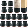 thumbnail image 1 of Protectores de patas de silla de silicona mejorados con fieltro para suelos Xemadio WRMH-913-1, 1 of 7