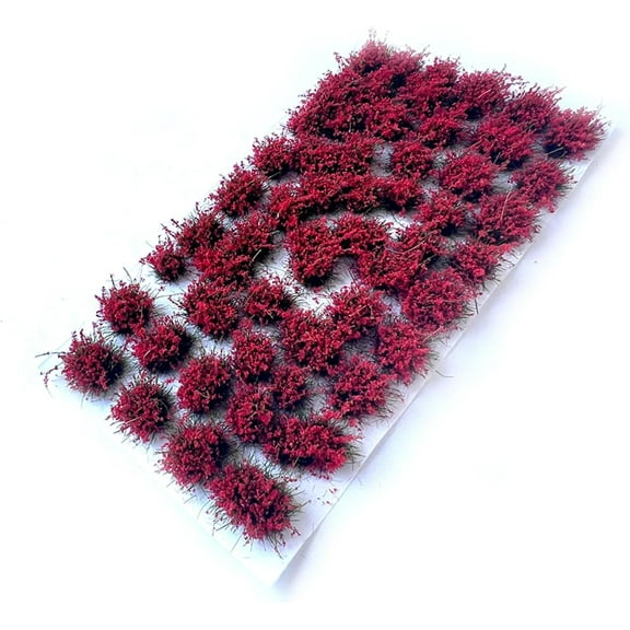 53-pcs 5mm Tall Diorama-Flowers-Grass Irregular Flower Clusters-Dried Moss Green Static-Grass for Model-Train-Scener Wargaming-Terrain ，Dioramas & DIY Crafts