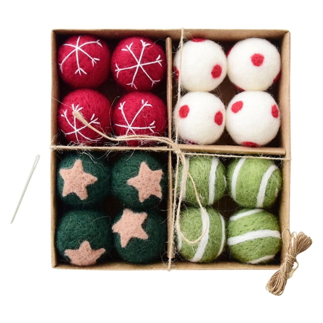 Adornos de bolas de Navidad Perfecl 16 piezas Rojo Verde