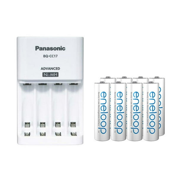 Panasonic BQ-CC17 Chargeur de Batterie Intelligent + 8 AA (2000mAh) Panasonic Eneloop Batteries Rechargeables