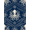 Navy Blue, Pattern 9, variant on ODIKA 8'x10' Washable Area Rug Non-Slip Chair-Friendly Mat Maritime Octopus Tentacle Curling Wave Nautical Border Motif for Dining Room, Large Office, Lounge