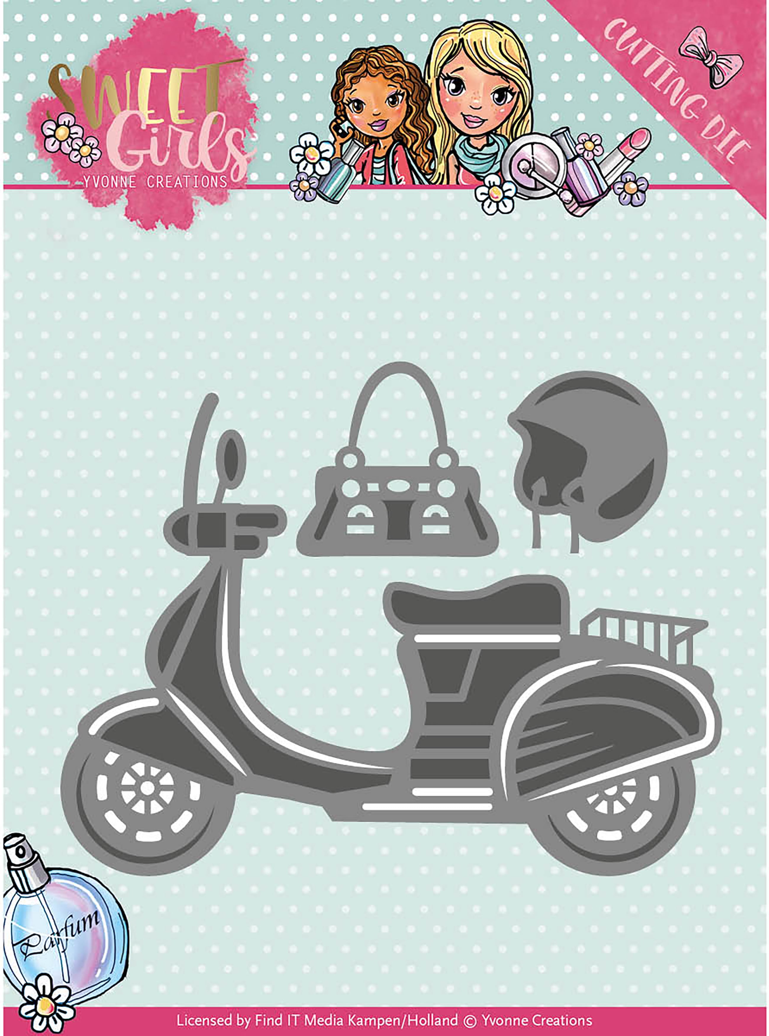 Find It Trading Yvonne Creations Sweet Girls Die-Scooter