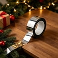 thumbnail image 6 of Silver Tape, 1.96 in × 164Ft Wall Decor Decorative Tape, High Viscosity Decorative Craft Tape, Mirror Tape, Reflective Mirror Craft Tape, Metallic Tape for Wedding Party Holiday Art Craft,Silver, 6 of 6