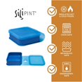 thumbnail image 2 of Silipint: Silicone Go Go Bowls: 2pk Sandwich Size: Deep Pool - Unbreakable, Microwavable, Flexible, Attached Lid, Travel, 2 of 7
