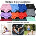 thumbnail image 6 of Yourumao Athletic Shorts for Women with Lining Drawstring Elastic Waist Running Shorts Mesh Lightweight Summer Shorts for Activewear, 6 of 9