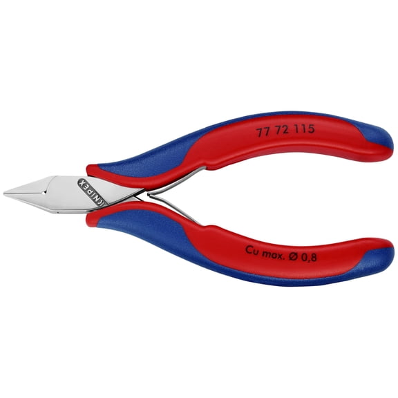 KNIPEX 4-1/2" Electronics Diagonal Cutter, Ergonomic Grip CA2