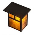 thumbnail image 6 of Meyda 89802 6.5 in. Square Hyde Park T Mission Wall Sconce - Craftsman Brown, 6 of 6