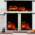thumbnail image 3 of LALILO Kitchen Curtains and Valances Set of 3 36" Halloween Window Treatment Tiers for Window Decor, 3 of 5