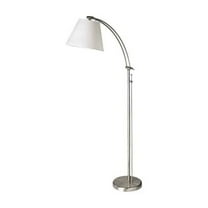 Dainolite Adjustable Floor Lamp - Satin Chrome