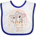 thumbnail image 3 of Inktastic Little Sister Newborn Baby Girls’ Boys or Girls Baby Bib, 3 of 4