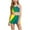 A159-Yellow, variant on Girls Two Piece Swimsuit Tankini Set for Beach Swim,Beach Swim（Green,8-10 Years)