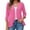 *Hot Pink, variant on ClodeEU Women's 3/4 Sleeve Open Front Cardigan, Lightweight Solid Color Knit Sweater, Casual V-Neck Layering Coat Light Blue,Womens Plus L