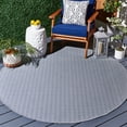 thumbnail image 6 of SAFAVIEH Hampton Ali Diamond Indoor/Outdoor Area Rug, Grey/Blue, 6'5" x 6'5" Round, 6 of 9