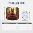thumbnail image 3 of Naloa Maple Leaf Meditating Fox Print 2-Piece Windshield Sunshade,Foldable Car Front Window Sun Shades,for Most Sedans SUV Truck-Large, 3 of 6
