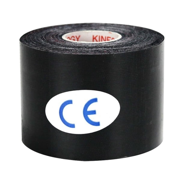 Cinta de Envoltura Deportiva Yuyangstore Rollo de 5M Cinta Atlética Elástica Portátil para Pecho Shou Negro