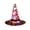 Orange, variant on Halloween Light Up Witch Hat for Kids Adults Cartoon Pumpkin Print LED Light Wide Brim Wizard Hats for Cosplay