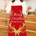 thumbnail image 4 of Cooking Apron Eye-catching Wear Resistant Linen Anti-fouling Thickened Cooking Bib Apron for Home, 4 of 8