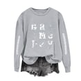 thumbnail image 2 of Yangnuo Womens Graphic Sweatshirts Women's Fashionable Loose Casual Printed Long Sleeved Sweatshirt Top, 2 of 4