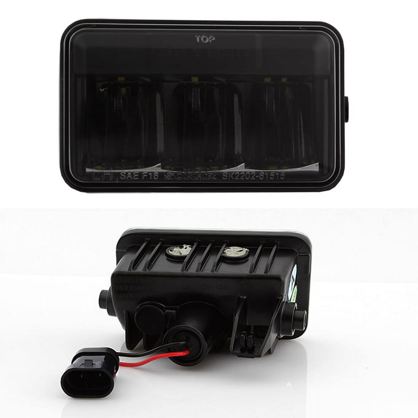 AKKON - For 2015 2016 2017 2018 Ford F150 lightduty Black Housing LED Front Bumper Driving Fog light Set