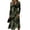 Green, variant on Women's Fall Boho Maxi Dress V Neck Long Sleeve a Line Dresses Elegant Holiday Party Dresses