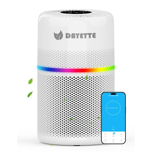 Purificador de aire DAYETTE H13 para habitaciones grandes de hasta 1500 pies cuadrados
