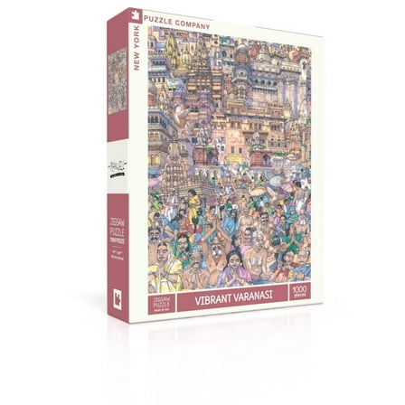 New York Puzzle Company Vibrant Varanasi 1000 Piece Jigsaw Puzzle
