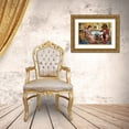 thumbnail image 3 of Crane, Walter 32x23 Gold Ornate Wood Framed with Double Matting Museum Art Print Titled - Beauty and the Beast  - The Courtship, 3 of 4