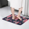 thumbnail image 4 of Pioneer Flower Floral Print Flannel Non Slip Door Rugs,Washable Door Mats Indoor,Decorative Door Mats,Dirt-Resistant and Absorbent Doormat for Entrance,Bedroom,Kitchen,Bathroom,31.5"x17", 4 of 4