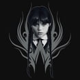 thumbnail image 2 of Juniors Wednesday Black and White Portrait T Shirt, 2 of 2