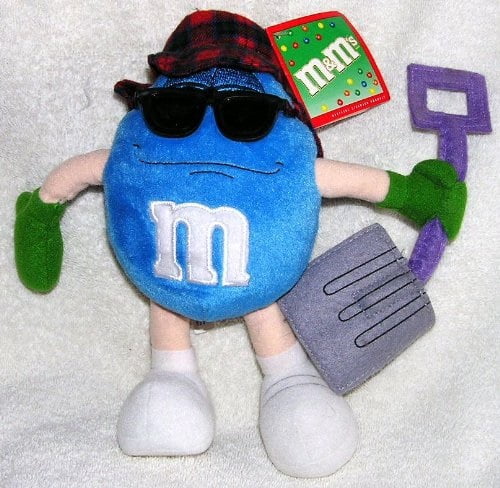 blue m&m plush