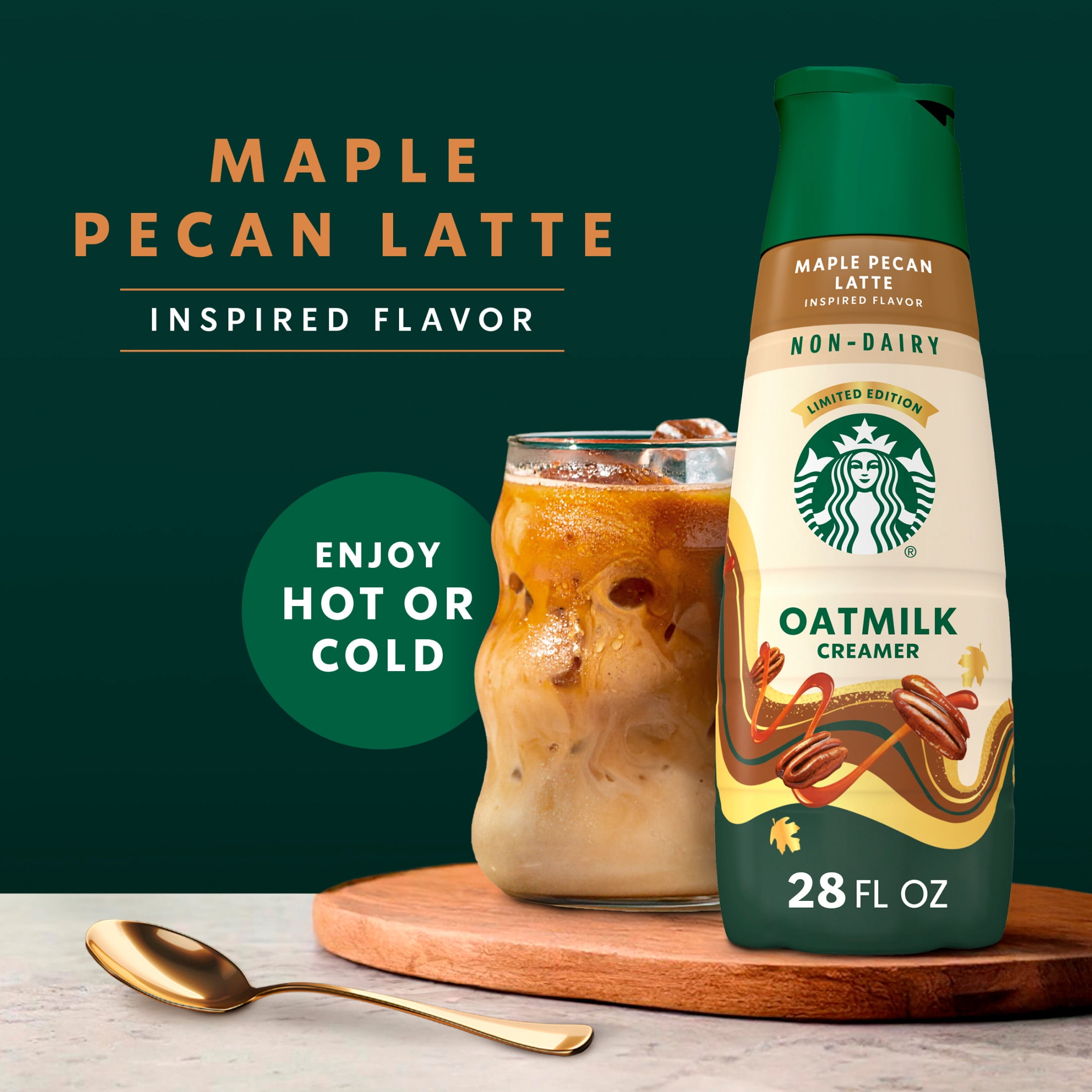 Starbucks Maple Pecan Latte Inspired Non-Dairy Creamer, 28 fl. oz. Bottle 28 fl oz