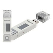 Angle View: Samsung YP-U2JZW - Digital player - 1 GB - white