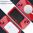 thumbnail image 3 of JETech Magnetic Case for iPhone 13 Mini 5.4-Inch Compatible with MagSafe Wireless Charging, Shockproof Phone Bumper Cover, Anti-Scratch Clear Back (Red), 3 of 7