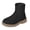 Black, variant on BOCCA Kids Ankle Boots Girls Boys Side Zipper Suede Combat Boots Toddler Little Kid for Casual School Outdoor